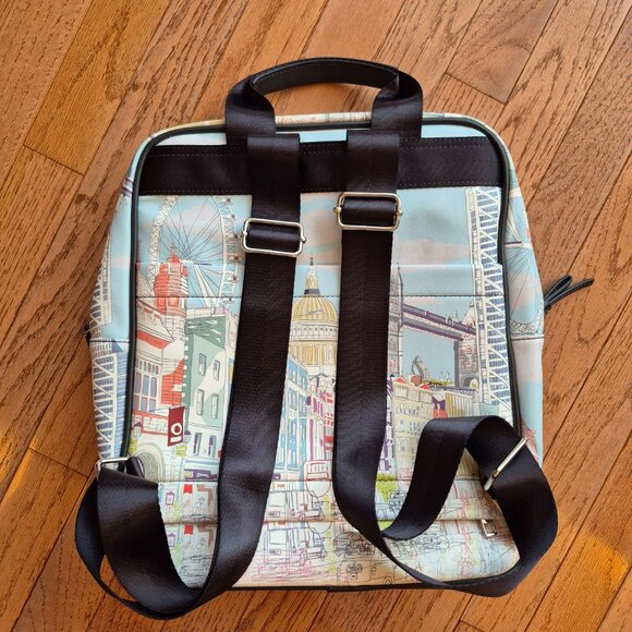 Parfois Travel Backpack with London City Print - Picture 10 of 16